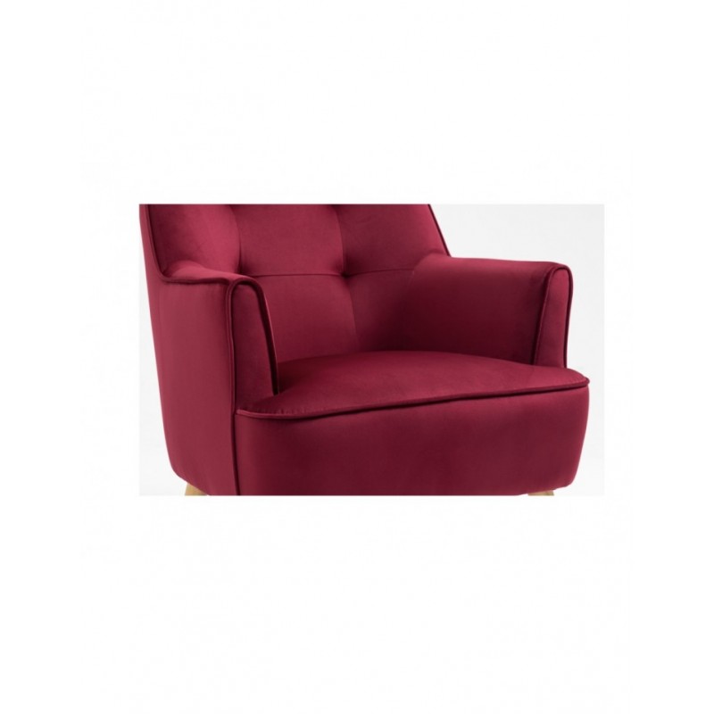 AM Tara Accent Chair Dark Crimson